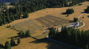 Alpine Photovoltaik-Anlage Mont Soleil
